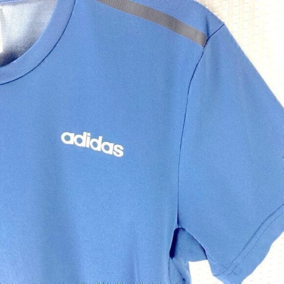 Adidas Men T-shirts Running Essentials Training Lifestyle Cyan (size Sma… - Picture 3 of 7